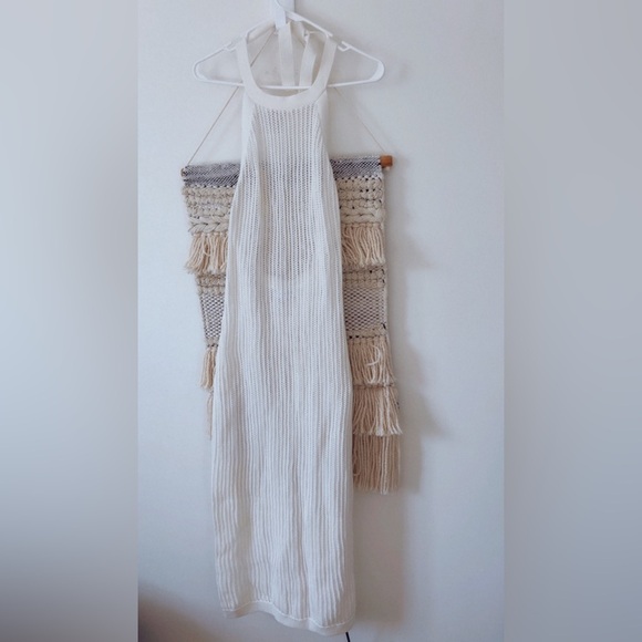 NWT Summersalt Crochet Maxi Halter Dress Beach Swim Cover Up Medium White -  bombsquadbeer.co.uk